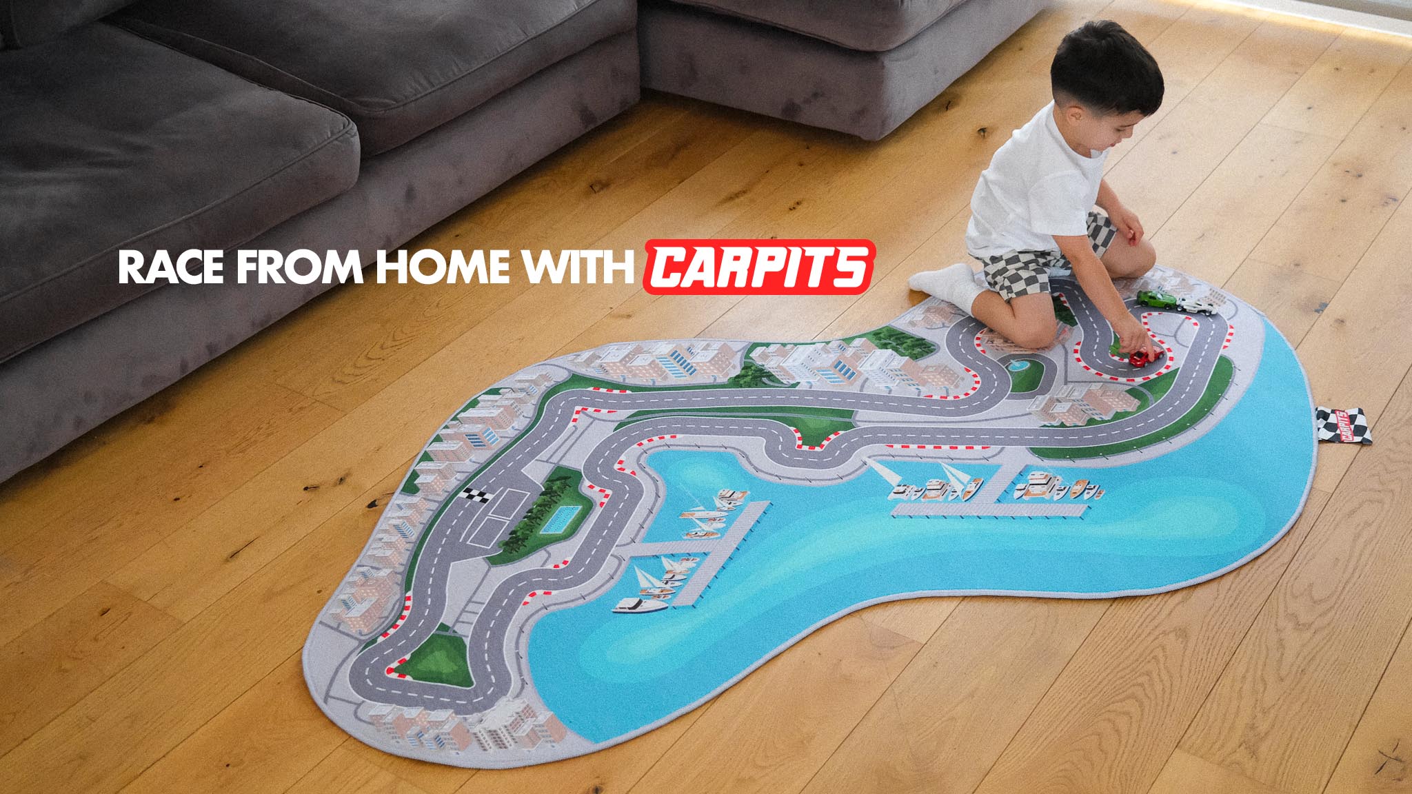 CARPITS | Race Track Rugs For Kids & Adults