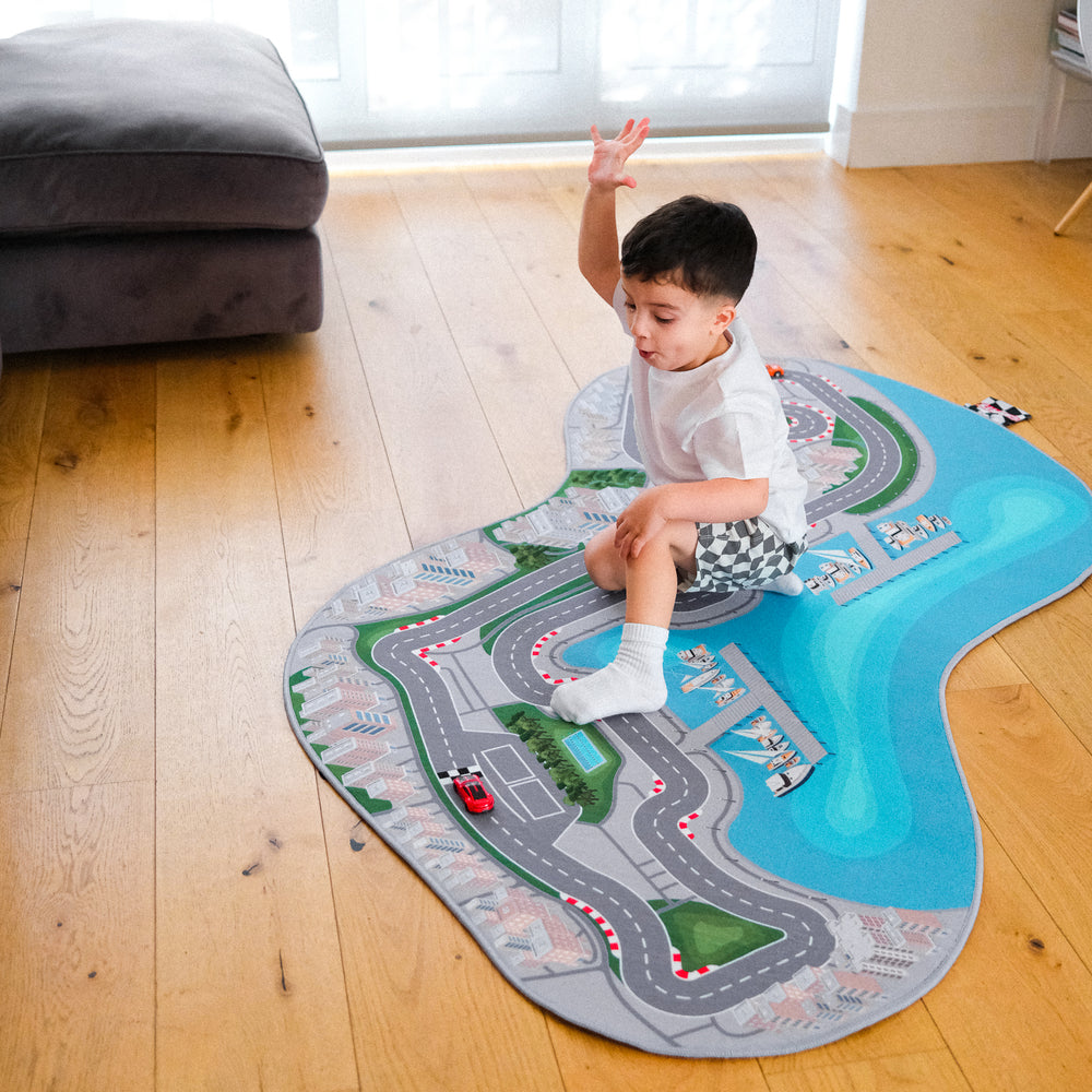 THE COAST - Racetrack rug for kid & adult motorsport lovers