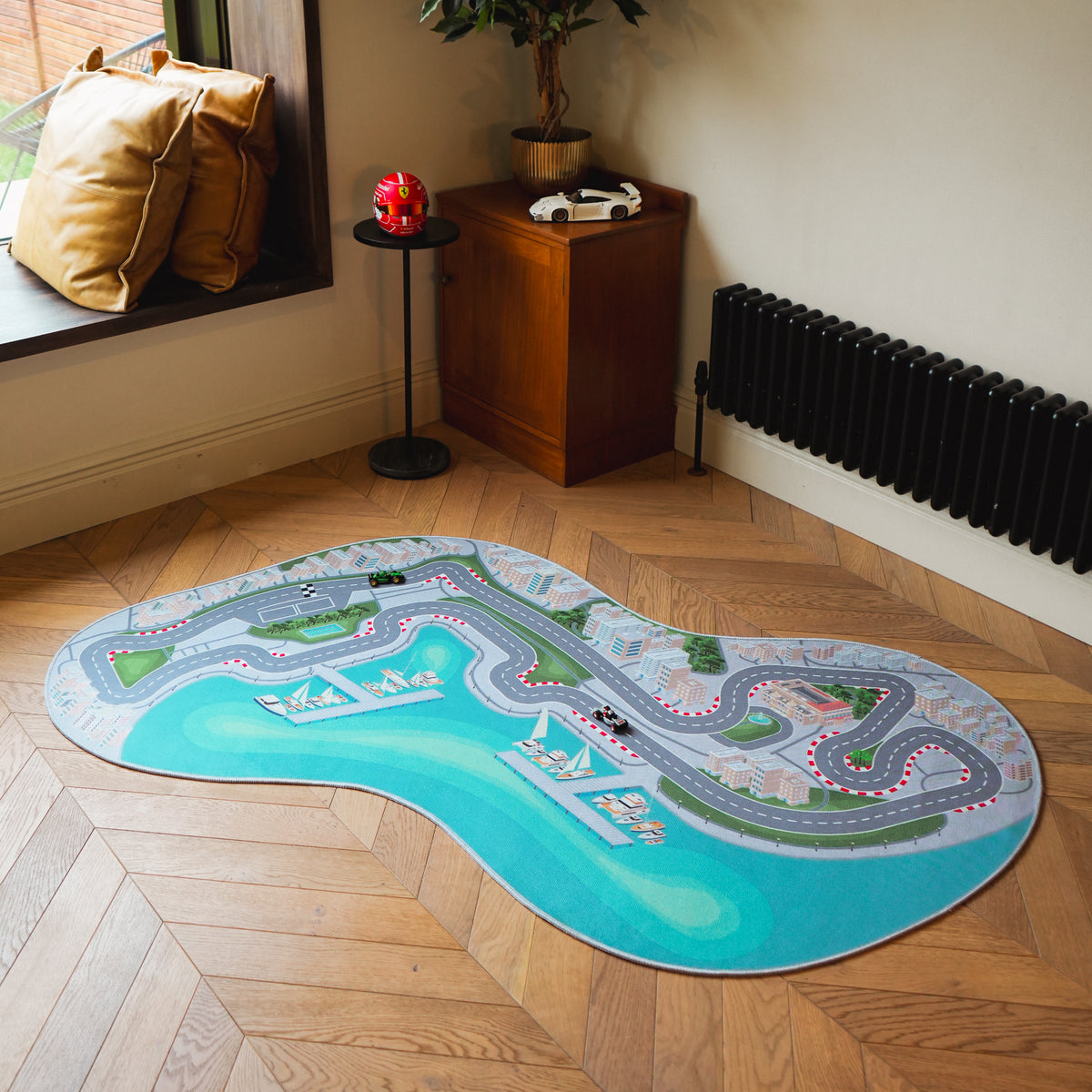 Square Racetrack Rug CARPITS | Race Track Rugs For Kids & Adults